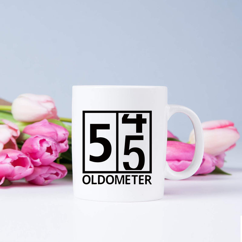 55th Birthday Gifts for Women - 1964 Birthday Gifts for Women, 55 Years Old Birthday Gifts Coffee Mug for Mom, Wife, Friend, Sister, Her, Colleague, Coworker, Oldometer Mug - 11oz