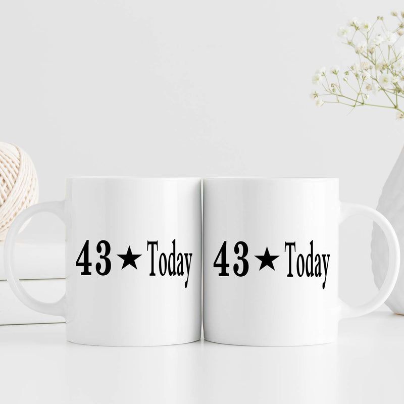 43rd Birthday Gifts for Women - 1976 Birthday Gifts for Women, 43 Years Old Birthday Gifts Coffee Mug for Mom, Wife, Friend, Sister, Her, Colleague, Coworker - 11oz