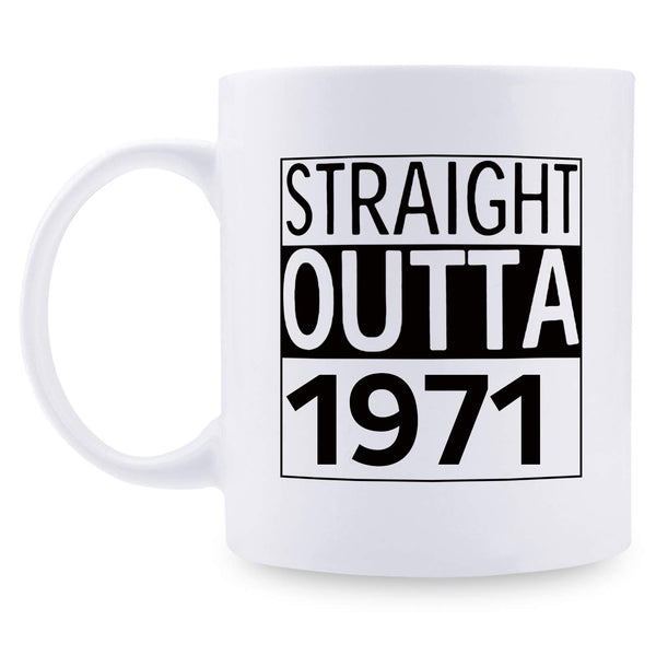 48th Birthday Gifts for Men - 1971 Birthday Gifts for Men, 48 Years Old Birthday Gifts Coffee Mug for Dad, Husband, Friend, Brother, Him, Colleague, Coworker - 11oz