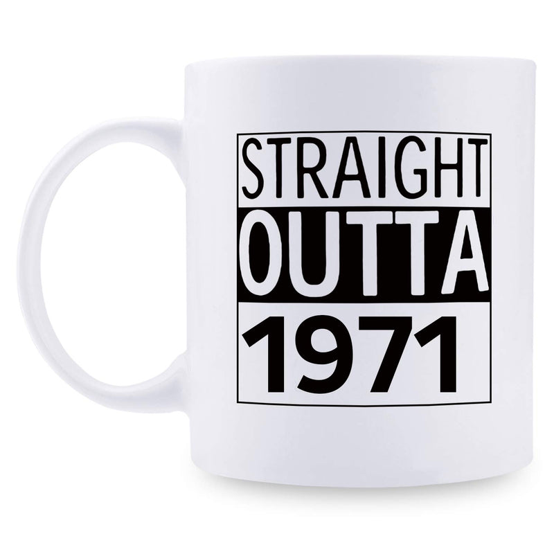 48th Birthday Gifts for Men - 1971 Birthday Gifts for Men, 48 Years Old Birthday Gifts Coffee Mug for Dad, Husband, Friend, Brother, Him, Colleague, Coworker - 11oz