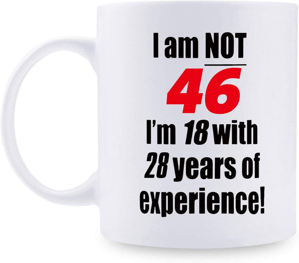 46th Birthday Gifts for Women - 1973 Birthday Gifts for Women, 46 Years Old Birthday Gifts Coffee Mug for Mom, Wife, Friend, Sister, Her, Colleague, Coworker - 11oz