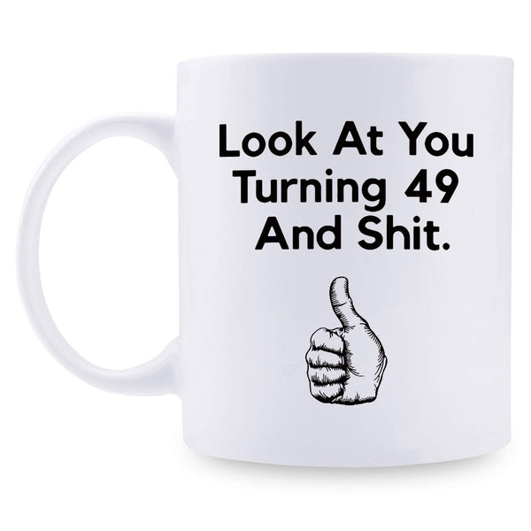 49th Birthday Gifts for Men - 1970 Birthday Gifts for Men, 49 Years Old Birthday Gifts Coffee Mug for Dad, Husband, Friend, Brother, Him, Colleague, Coworker - 11oz