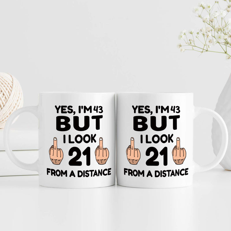 43rd Birthday Gifts for Women - 1976 Birthday Gifts for Women, 43 Years Old Birthday Gifts Coffee Mug for Mom, Wife, Friend, Sister, Her, Colleague, Coworker - 11oz