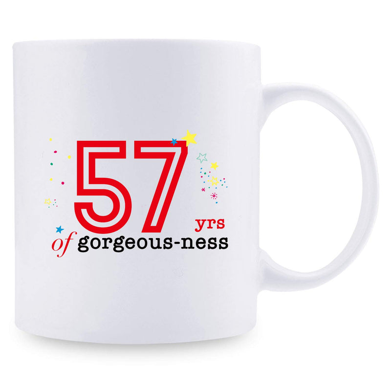 57th Birthday Gifts for Women - 1962 Birthday Gifts for Women, 57 Years Old Birthday Gifts Coffee Mug for Mom, Wife, Friend, Sister, Her, Colleague, Coworker - 11oz