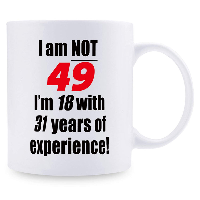 49th Birthday Gifts for Women - 1970 Birthday Gifts for Women, 49 Years Old Birthday Gifts Coffee Mug for Mom, Wife, Friend, Sister, Her, Colleague, Coworker - 11oz