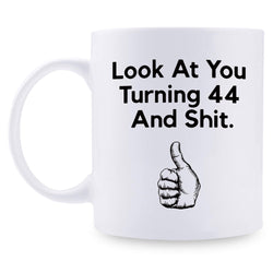 44th Birthday Gifts for Men - 1975 Birthday Gifts for Men, 44 Years Old Birthday Gifts Coffee Mug for Dad, Husband, Friend, Brother, Him, Colleague, Coworker - 11oz