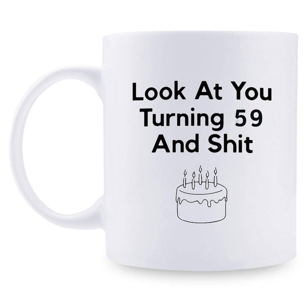 59th Birthday Gifts for Women - 1960 Birthday Gifts for Women, 59 Years Old Birthday Gifts Coffee Mug for Mom, Wife, Friend, Sister, Her, Colleague, Coworker - 11oz