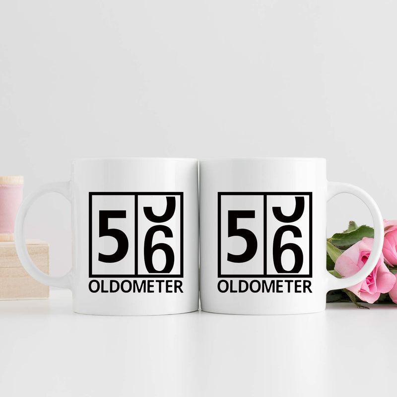 56th Birthday Gifts for Women - 1963 Birthday Gifts for Women, 56 Years Old Birthday Gifts Coffee Mug for Mom, Wife, Friend, Sister, Her, Colleague, Coworker, Oldometer Mug - 11oz