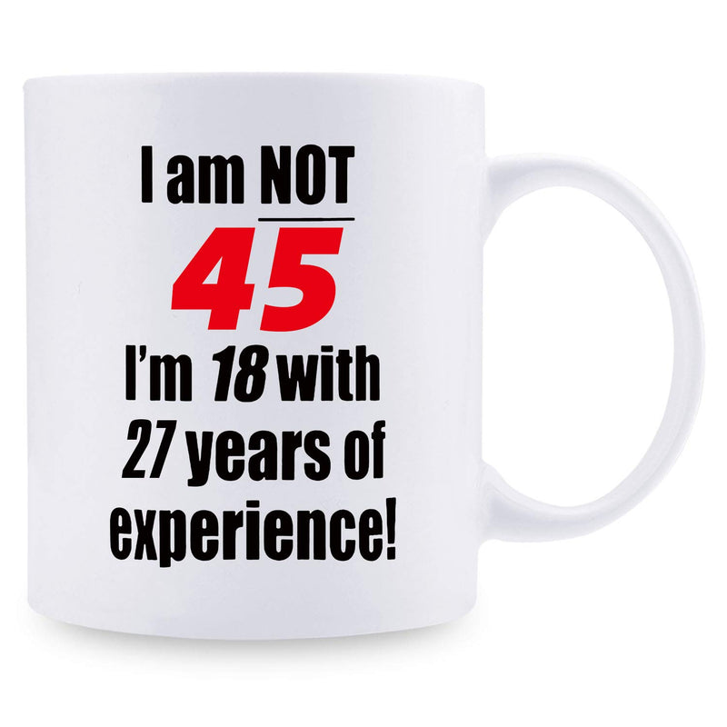 45th Birthday Gifts for Men - 1974 Birthday Gifts for Men, 45 Years Old Birthday Gifts Coffee Mug for Dad, Husband, Friend, Brother, Him, Colleague, Coworker - 11oz