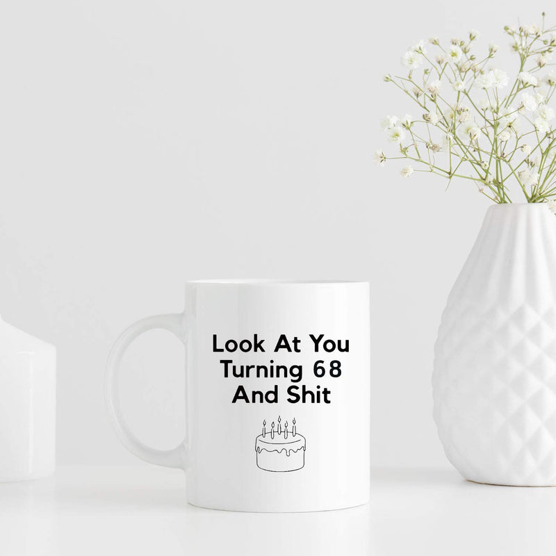 68th Birthday Gifts for Women - 1951 Birthday Gifts for Women, 68 Years Old Birthday Gifts Coffee Mug for Mom, Wife, Friend, Sister, Her, Colleague, Coworker - 11oz