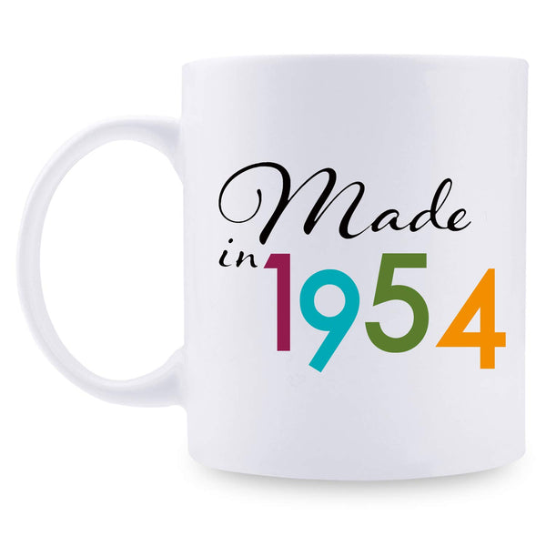 65th Birthday Gifts for Women - 1954 Birthday Gifts for Women, 65 Years Old Birthday Gifts Coffee Mug for Mom, Wife, Friend, Sister, Her, Colleague, Coworker - 11oz