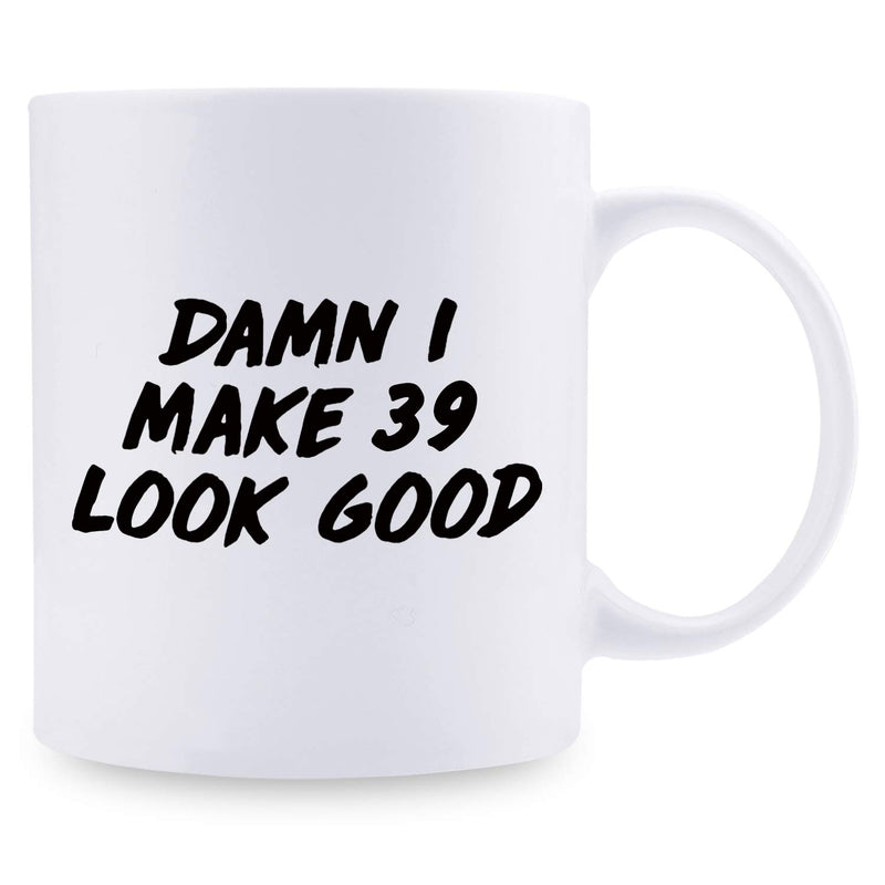 39th Birthday Gifts for Women - 1980 Birthday Gifts for Women, 39 Years Old Birthday Gifts Coffee Mug for Mom, Wife, Friend, Sister, Her, Colleague, Coworker - 11oz