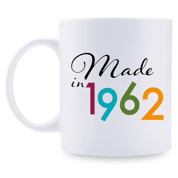 57th Birthday Gifts for Men - 1962 Birthday Gifts for Men, 57 Years Old Birthday Gifts Coffee Mug for Dad, Husband, Friend, Brother, Him, Colleague, Coworker - 11oz