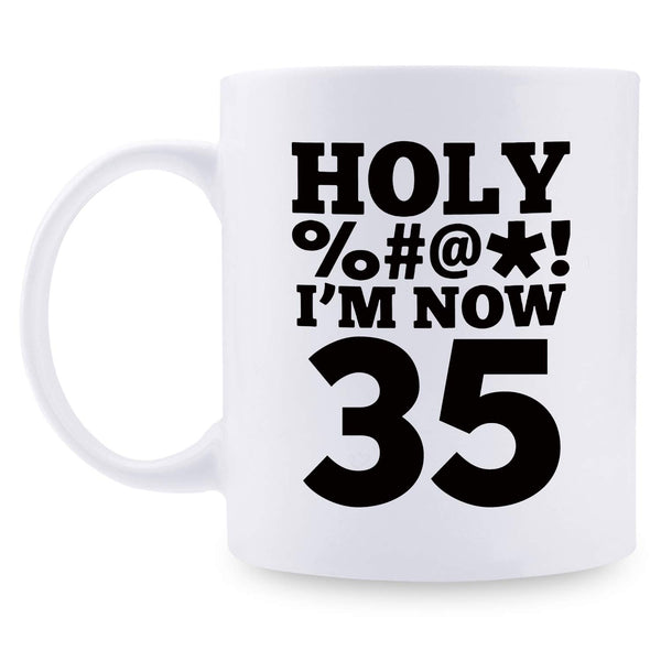 35th Birthday Gifts for Men - 1984 Birthday Gifts for Men, 35 Years Old Birthday Gifts Coffee Mug for Dad, Husband, Friend, Brother, Him, Colleague, Coworker, HOLY MUG- 11oz