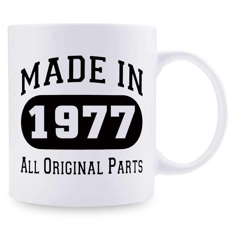 42nd Birthday Gifts for Men - 1977 Birthday Gifts for Men, 42 Years Old Birthday Gifts Coffee Mug for Dad, Husband, Friend, Brother, Him, Colleague, Coworker - 11oz