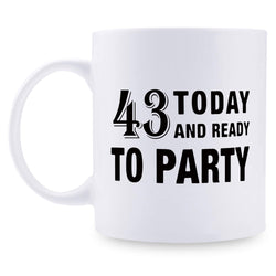 43rd Birthday Gifts for Men - 1976 Birthday Gifts for Men, 43 Years Old Birthday Gifts Coffee Mug for Dad, Husband, Friend, Brother, Him, Colleague, Coworker - 11oz