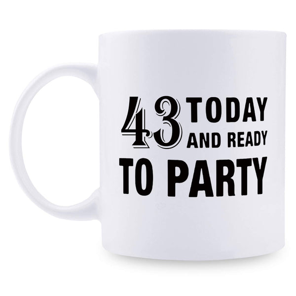 43rd Birthday Gifts for Men - 1976 Birthday Gifts for Men, 43 Years Old Birthday Gifts Coffee Mug for Dad, Husband, Friend, Brother, Him, Colleague, Coworker - 11oz