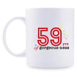 59th Birthday Gifts for Men - 1960 Birthday Gifts for Men, 59 Years Old Birthday Gifts Coffee Mug for Dad, Husband, Friend, Brother, Him, Colleague, Coworker - 11oz