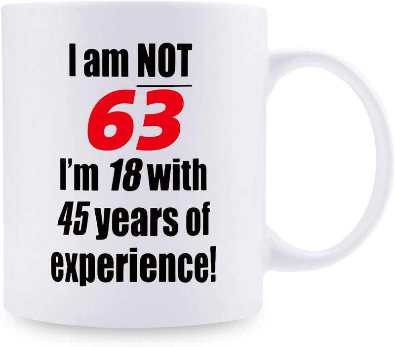 63rd Birthday Gifts for Women - 1956 Birthday Gifts for Women, 63 Years Old Birthday Gifts Coffee Mug for Mom, Wife, Friend, Sister, Her, Colleague, Coworker - 11oz