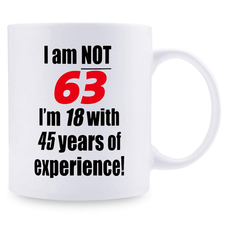 63rd Birthday Gifts for Men - 1956 Birthday Gifts for Men, 63 Years Old Birthday Gifts Coffee Mug for Dad, Husband, Friend, Brother, Him, Colleague, Coworker - 11oz