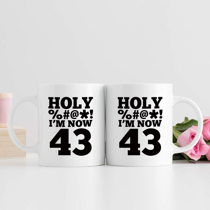 43rd Birthday Gifts for Men - 1976 Birthday Gifts for Men, 43 Years Old Birthday Gifts Coffee Mug for Dad, Husband, Friend, Brother, Him, Colleague, Coworker, HOLY MUG - 11oz