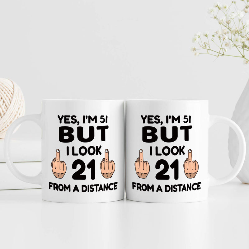 51st Birthday Gifts for Women - 1968 Birthday Gifts for Women, 51 Years Old Birthday Gifts Coffee Mug for Mom, Wife, Friend, Sister, Her, Colleague, Coworker - 11oz