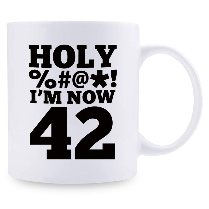 42nd Birthday Gifts for Men - 1977 Birthday Gifts for Men, 42 Years Old Birthday Gifts Coffee Mug for Dad, Husband, Friend, Brother, Him, Colleague, Coworker, HOLY MUG - 11oz