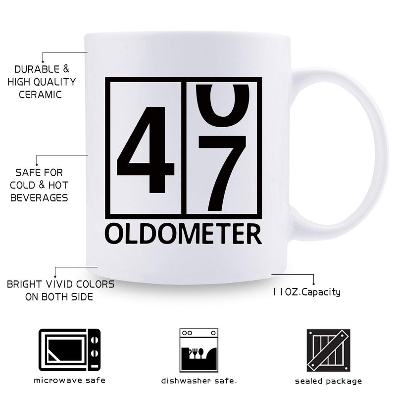 47th Birthday Gifts for Women - 1972 Birthday Gifts for Women, 47 Years Old Birthday Gifts Coffee Mug for Mom, Wife, Friend, Sister, Her, Colleague, Coworker, HOLY COW MUG- 11oz