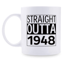 71st Birthday Gifts for Men - 1948 Birthday Gifts for Men, 71 Years Old Birthday Gifts Coffee Mug for Dad, Husband, Friend, Brother, Him, Colleague, Coworker - 11oz