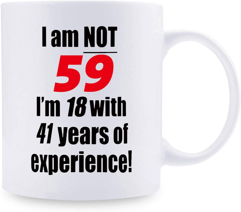 59th Birthday Gifts for Women - 1960 Birthday Gifts for Women, 59 Years Old Birthday Gifts Coffee Mug for Mom, Wife, Friend, Sister, Her, Colleague, Coworker - 11oz