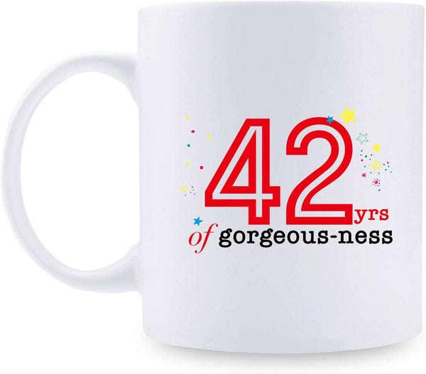 42nd Birthday Gifts for Men - 1977 Birthday Gifts for Men, 42 Years Old Birthday Gifts Coffee Mug for Dad, Husband, Friend, Brother, Him, Colleague, Coworker - 11oz