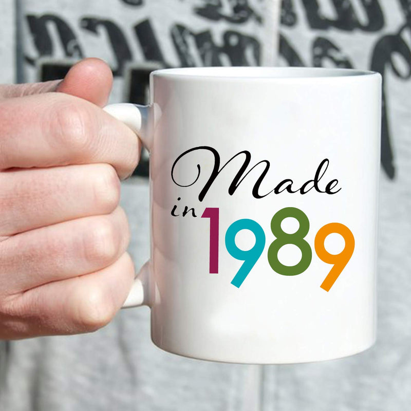 30th Birthday Gifts for Men - 1989 Birthday Gifts for Men, 30 Years Old Birthday Gifts Coffee Mug for Dad, Husband, Friend, Brother, Him, Colleague, Coworker - 11oz