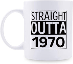 49th Birthday Gifts for Men - 1970 Birthday Gifts for Men, 49 Years Old Birthday Gifts Coffee Mug for Dad, Husband, Friend, Brother, Him, Colleague, Coworker - 11oz