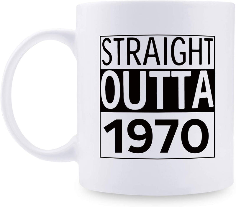 49th Birthday Gifts for Men - 1970 Birthday Gifts for Men, 49 Years Old Birthday Gifts Coffee Mug for Dad, Husband, Friend, Brother, Him, Colleague, Coworker - 11oz