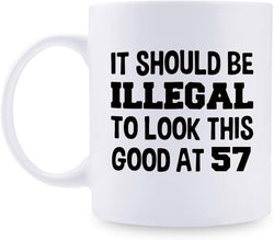 57th Birthday Gifts for Men - 1962 Birthday Gifts for Men, 57 Years Old Birthday Gifts Coffee Mug for Dad, Husband, Friend, Brother, Him, Colleague, Coworker - 11oz