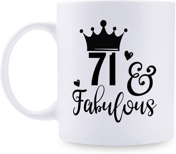 71st Birthday Gifts for Men - 1948 Birthday Gifts for Men, 71 Years Old Birthday Gifts Coffee Mug for Dad, Husband, Friend, Brother, Him, Colleague, Coworker - 11oz