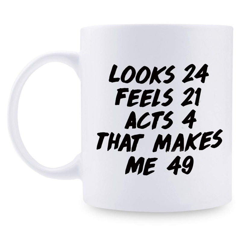 49th Birthday Gifts for Men - 1970 Birthday Gifts for Men, 49 Years Old Birthday Gifts Coffee Mug for Dad, Husband, Friend, Brother, Him, Colleague, Coworker - 11oz