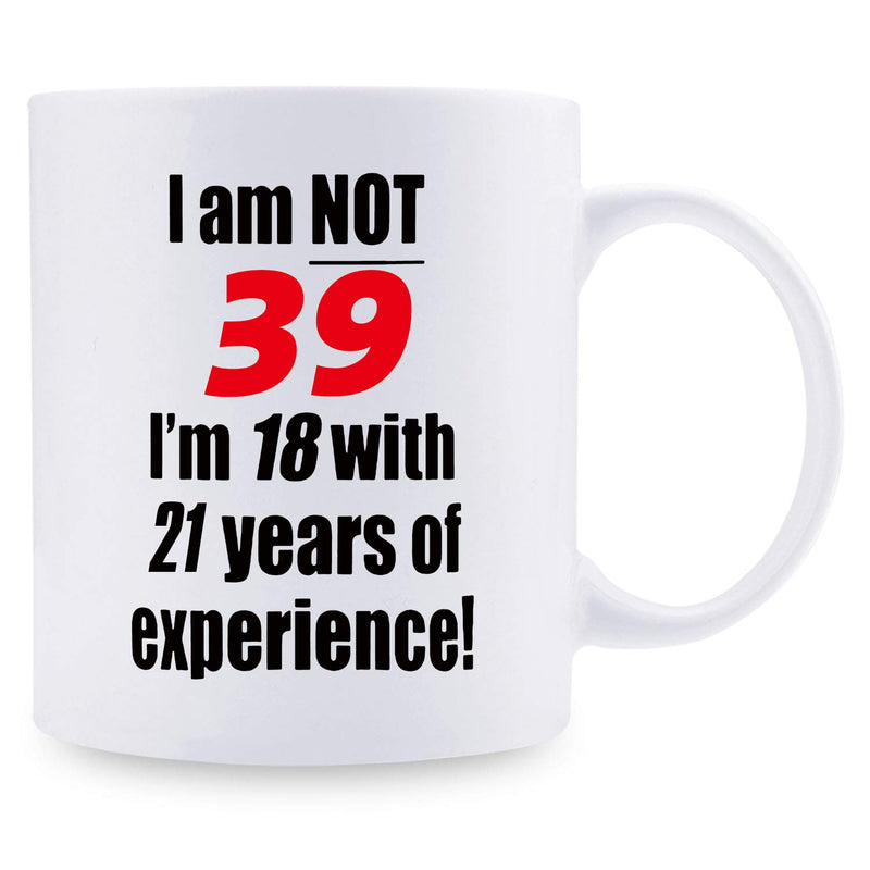 39th Birthday Gifts for Women - 1980 Birthday Gifts for Women, 39 Years Old Birthday Gifts Coffee Mug for Mom, Wife, Friend, Sister, Her, Colleague, Coworker - 11oz