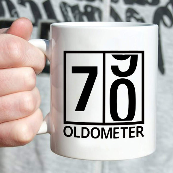 70th Birthday Gifts for Men - 1949 Birthday Gifts for Men, 70 Years Old Birthday Gifts Coffee Mug for Dad, Husband, Friend, Brother, Him, Colleague, Coworker, Oldometer Mug - 11oz