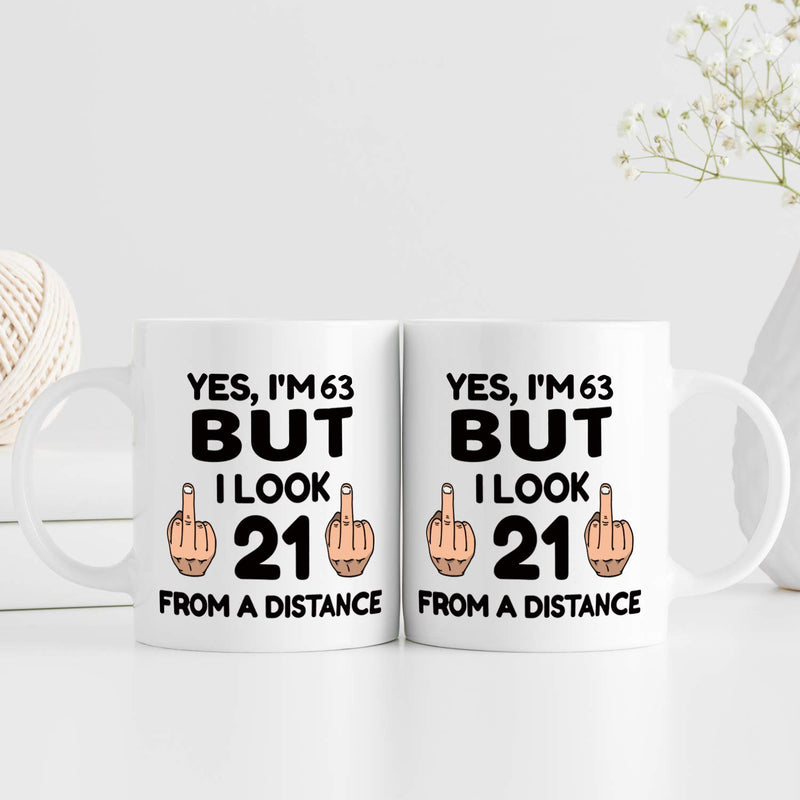 63rd Birthday Gifts for Women - 1956 Birthday Gifts for Women, 63 Years Old Birthday Gifts Coffee Mug for Mom, Wife, Friend, Sister, Her, Colleague, Coworker - 11oz