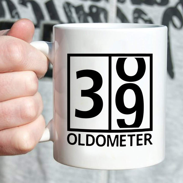 39th Birthday Gifts for Men - 1980 Birthday Gifts for Men, 39 Years Old Birthday Gifts Coffee Mug for Dad, Husband, Friend, Brother, Him, Colleague, Coworker, Oldometer Mug - 11oz