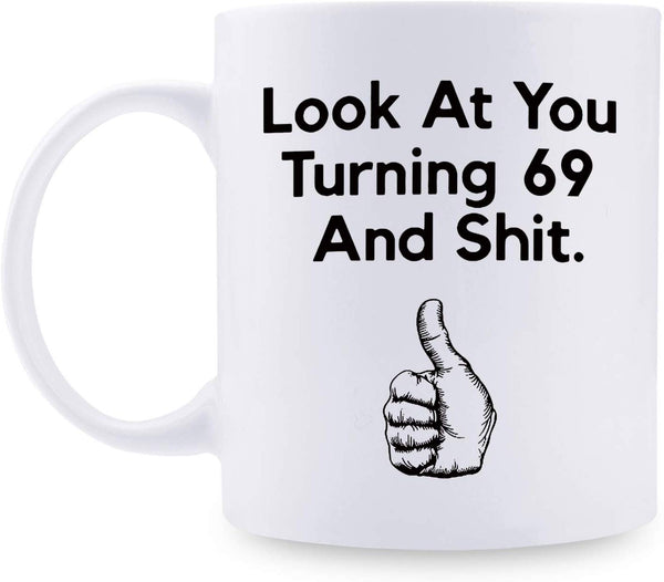 69th Birthday Gifts for Women - 1950 Birthday Gifts for Women, 69 Years Old Birthday Gifts Coffee Mug for Mom, Wife, Friend, Sister, Her, Colleague, Coworker - 11oz