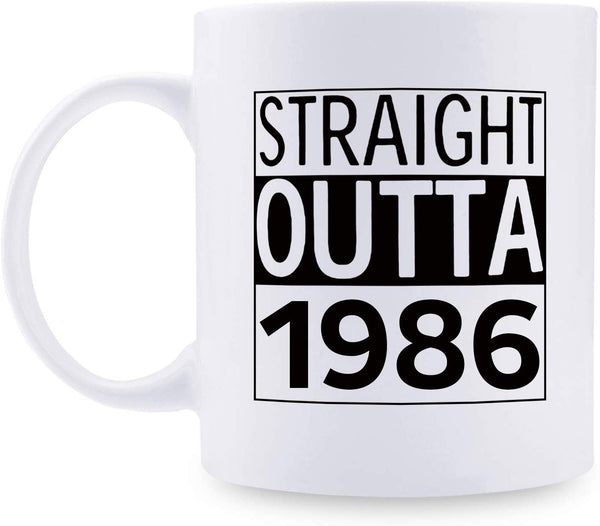 33rd Birthday Gifts for Men - 1986 Birthday Gifts for Men, 33 Years Old Birthday Gifts Coffee Mug for Dad, Husband, Friend, Brother, Him, Colleague, Coworker - 11oz