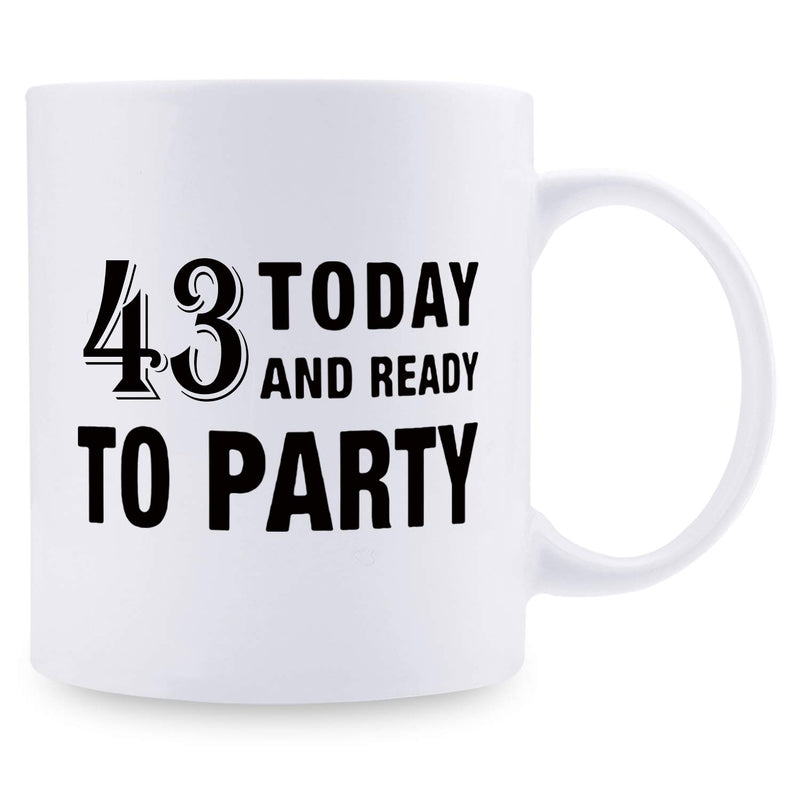 43rd Birthday Gifts for Women - 1976 Birthday Gifts for Women, 43 Years Old Birthday Gifts Coffee Mug for Mom, Wife, Friend, Sister, Her, Colleague, Coworker - 11oz