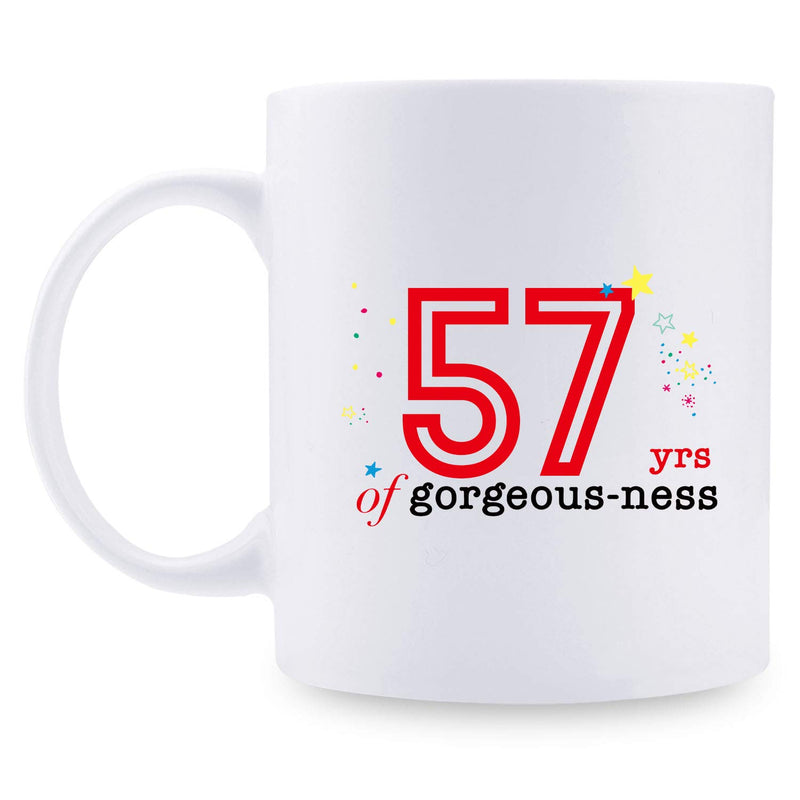 57th Birthday Gifts for Women - 1962 Birthday Gifts for Women, 57 Years Old Birthday Gifts Coffee Mug for Mom, Wife, Friend, Sister, Her, Colleague, Coworker - 11oz