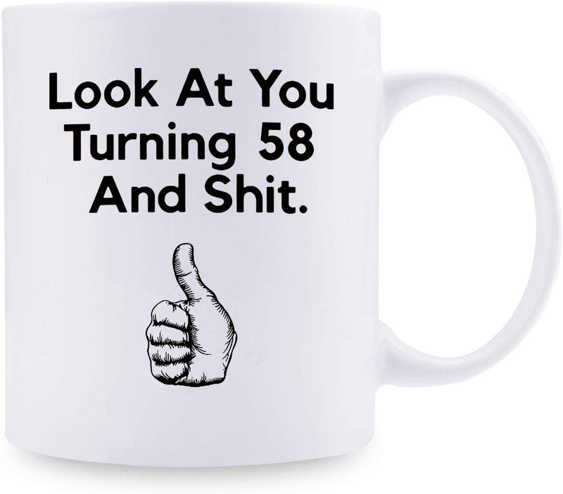 58th Birthday Gifts for Women - 1961 Birthday Gifts for Women, 58 Years Old Birthday Gifts Coffee Mug for Mom, Wife, Friend, Sister, Her, Colleague, Coworker - 11oz