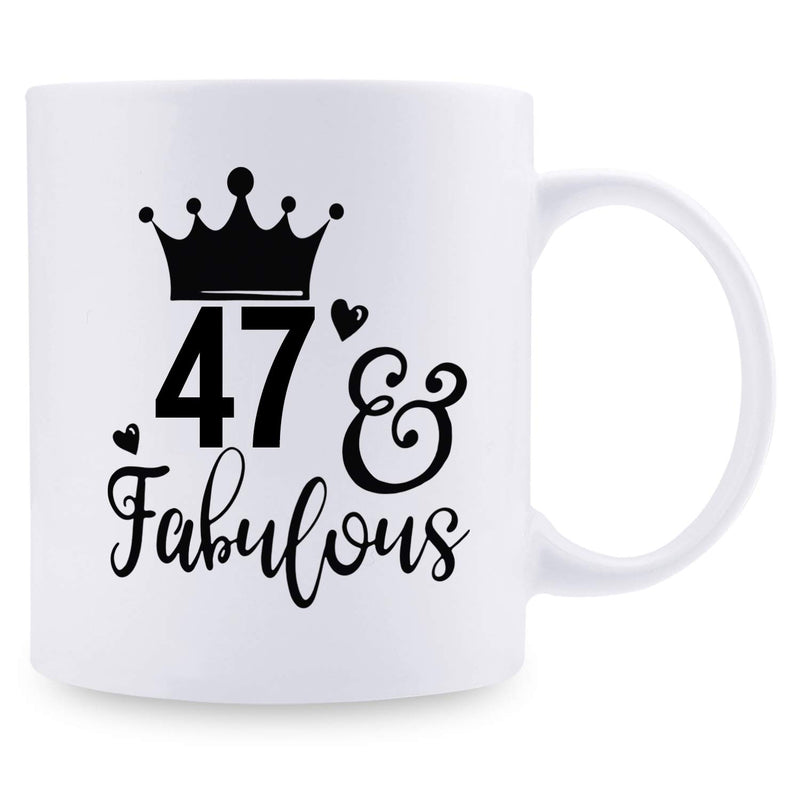 47th Birthday Gifts for Men - 1972 Birthday Gifts for Men, 47 Years Old Birthday Gifts Coffee Mug for Dad, Husband, Friend, Brother, Him, Colleague, Coworker - 11oz