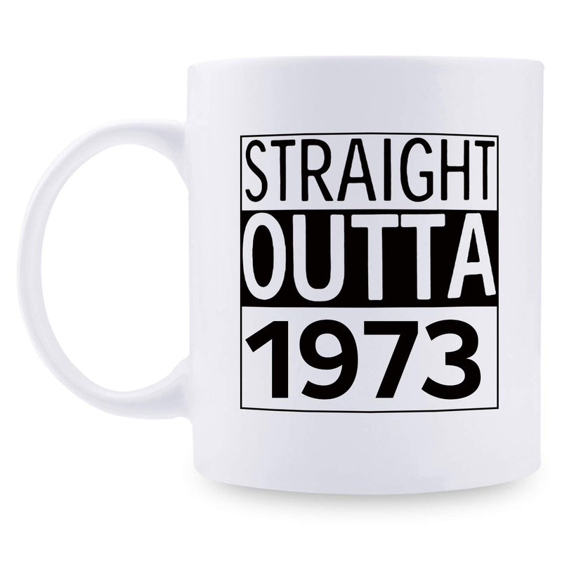 46th Birthday Gifts for Men - 1973 Birthday Gifts for Men, 46 Years Old Birthday Gifts Coffee Mug for Dad, Husband, Friend, Brother, Him, Colleague, Coworker - 11oz