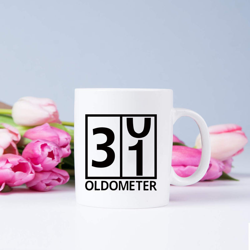 31st Birthday Gifts for Women - 1988 Birthday Gifts for Women, 31 Years Old Birthday Gifts Coffee Mug for Mom, Wife, Friend, Sister, Her, Colleague, Coworker, Oldometer Mug- 11oz