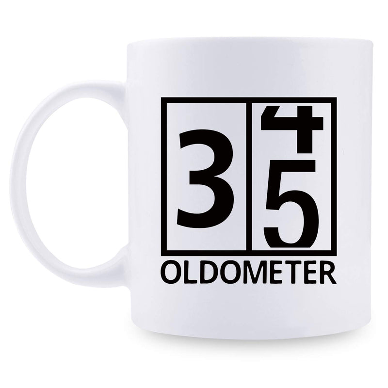 35th Birthday Gifts for Women - 1984 Birthday Gifts for Women, 35 Years Old Birthday Gifts Coffee Mug for Mom, Wife, Friend, Sister, Her, Colleague, Coworker, Oldometer Mug- 11oz